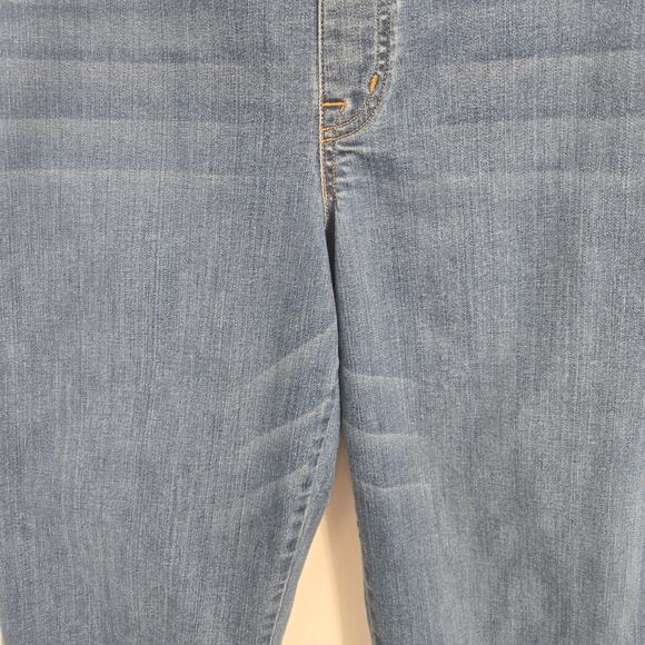 Spanx 1X Ankle Straight Leg Jeans Vintage Indigo Blue Pull On Plus Tall - Picture 3 of 10